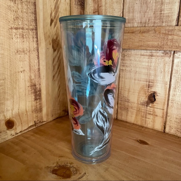 NWT Starbucks Peony Flower Floral Tumbler - Picture 4 of 11
